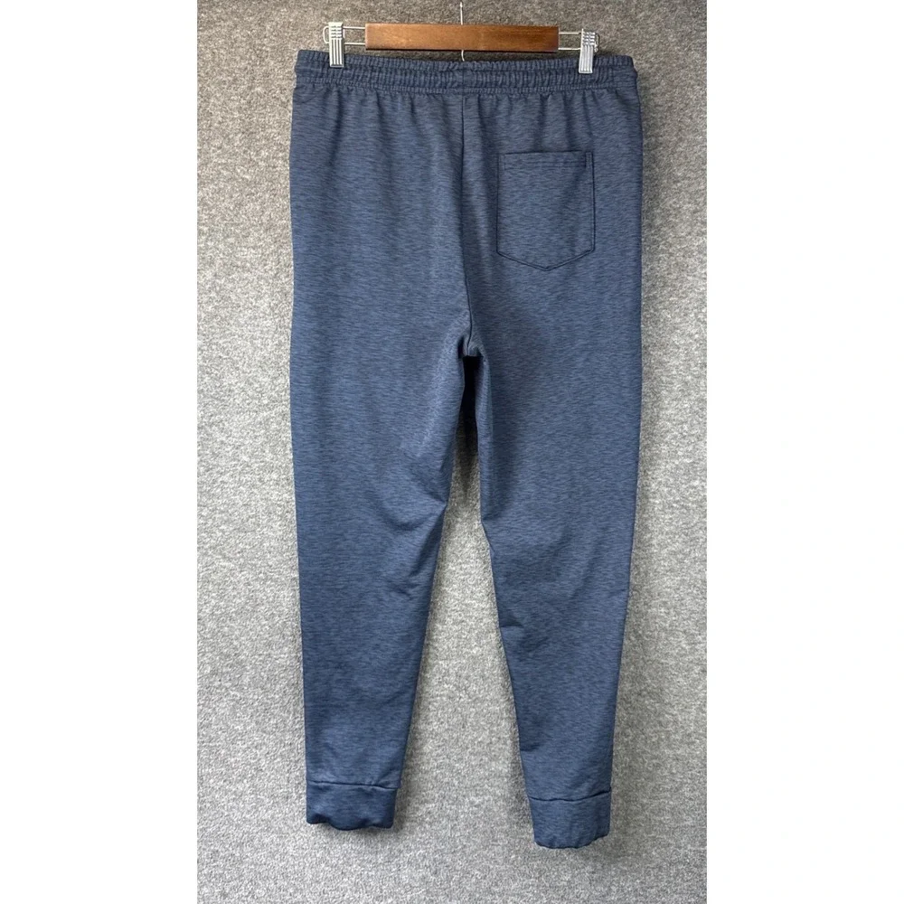 Public Record Joggers Mens M Navy Blue Zip Pockets DELPOTRO Rec Run Gym Travel